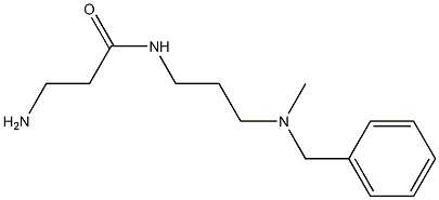 3-amino-N-{3-[benzyl(methyl)amino]propyl}propanamide Structure