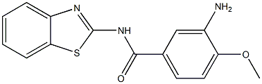 3-amino-N-1,3-benzothiazol-2-yl-4-methoxybenzamide,,结构式