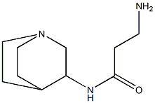 3-amino-N-1-azabicyclo[2.2.2]oct-3-ylpropanamide Struktur