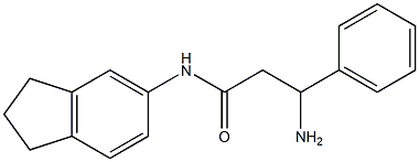 3-amino-N-2,3-dihydro-1H-inden-5-yl-3-phenylpropanamide