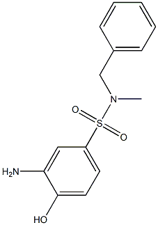 3-amino-N-benzyl-4-hydroxy-N-methylbenzene-1-sulfonamide Structure