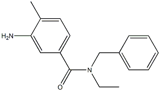 3-amino-N-benzyl-N-ethyl-4-methylbenzamide Structure