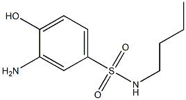 3-amino-N-butyl-4-hydroxybenzene-1-sulfonamide 结构式