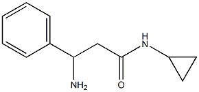 3-amino-N-cyclopropyl-3-phenylpropanamide Structure