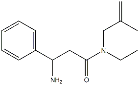 3-amino-N-ethyl-N-(2-methylprop-2-enyl)-3-phenylpropanamide Structure