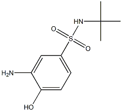 3-amino-N-tert-butyl-4-hydroxybenzene-1-sulfonamide Structure