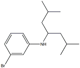 3-bromo-N-(2,6-dimethylheptan-4-yl)aniline Structure