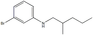 3-bromo-N-(2-methylpentyl)aniline Struktur