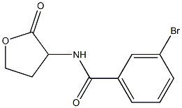 3-bromo-N-(2-oxooxolan-3-yl)benzamide,,结构式