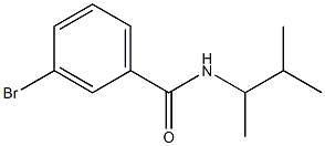 3-bromo-N-(3-methylbutan-2-yl)benzamide 结构式