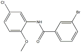 3-bromo-N-(5-chloro-2-methoxyphenyl)benzamide,,结构式