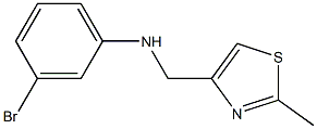 3-bromo-N-[(2-methyl-1,3-thiazol-4-yl)methyl]aniline Structure