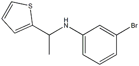 3-bromo-N-[1-(thiophen-2-yl)ethyl]aniline,,结构式