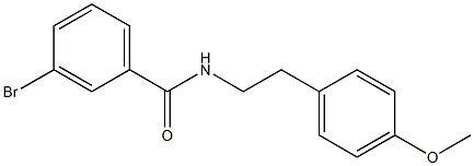  3-bromo-N-[2-(4-methoxyphenyl)ethyl]benzamide