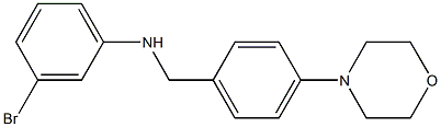 3-bromo-N-{[4-(morpholin-4-yl)phenyl]methyl}aniline Struktur