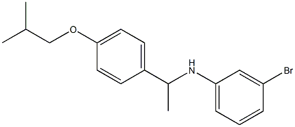 3-bromo-N-{1-[4-(2-methylpropoxy)phenyl]ethyl}aniline Structure