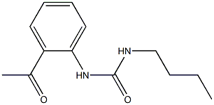 3-butyl-1-(2-acetylphenyl)urea Structure