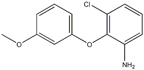 3-chloro-2-(3-methoxyphenoxy)aniline,,结构式