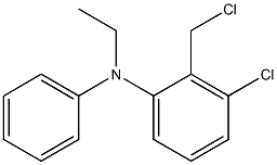 3-chloro-2-(chloromethyl)-N-ethyl-N-phenylaniline Struktur