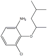 3-chloro-2-[(4-methylpentan-2-yl)oxy]aniline 化学構造式