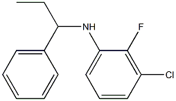 3-chloro-2-fluoro-N-(1-phenylpropyl)aniline Structure