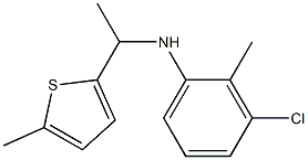  3-chloro-2-methyl-N-[1-(5-methylthiophen-2-yl)ethyl]aniline