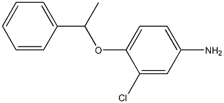 3-chloro-4-(1-phenylethoxy)aniline,,结构式
