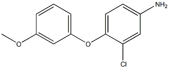 3-chloro-4-(3-methoxyphenoxy)aniline Struktur
