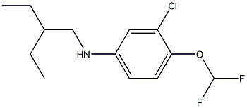 3-chloro-4-(difluoromethoxy)-N-(2-ethylbutyl)aniline