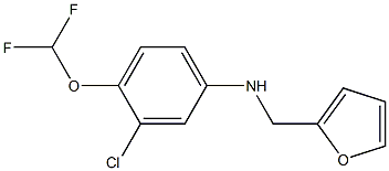  3-chloro-4-(difluoromethoxy)-N-(furan-2-ylmethyl)aniline