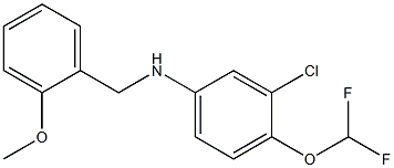  3-chloro-4-(difluoromethoxy)-N-[(2-methoxyphenyl)methyl]aniline