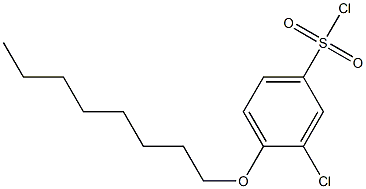  3-chloro-4-(octyloxy)benzene-1-sulfonyl chloride