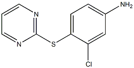 3-クロロ-4-(2-ピリミジニルチオ)アニリン 化学構造式