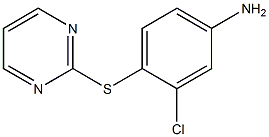 3-chloro-4-(pyrimidin-2-ylsulfanyl)aniline Structure