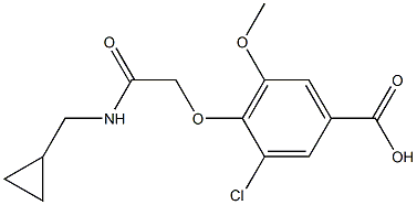  3-chloro-4-{[(cyclopropylmethyl)carbamoyl]methoxy}-5-methoxybenzoic acid