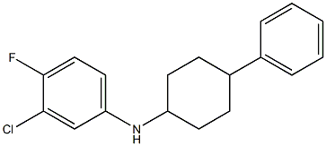 3-chloro-4-fluoro-N-(4-phenylcyclohexyl)aniline