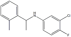  3-chloro-4-fluoro-N-[1-(2-methylphenyl)ethyl]aniline