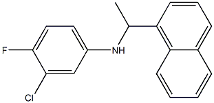 3-chloro-4-fluoro-N-[1-(naphthalen-1-yl)ethyl]aniline Structure