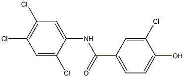 3-chloro-4-hydroxy-N-(2,4,5-trichlorophenyl)benzamide Structure
