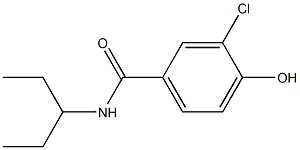 3-chloro-4-hydroxy-N-(pentan-3-yl)benzamide Structure