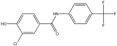 3-chloro-4-hydroxy-N-[4-(trifluoromethyl)phenyl]benzamide|