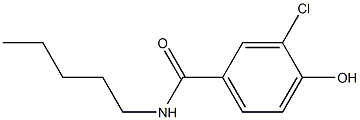 3-chloro-4-hydroxy-N-pentylbenzamide Struktur