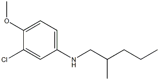 3-chloro-4-methoxy-N-(2-methylpentyl)aniline Structure