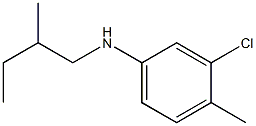 3-chloro-4-methyl-N-(2-methylbutyl)aniline Struktur