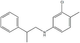3-chloro-4-methyl-N-(2-phenylpropyl)aniline Structure