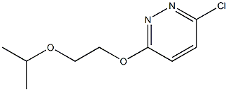 3-chloro-6-(2-isopropoxyethoxy)pyridazine 化学構造式