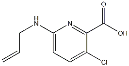 3-chloro-6-(prop-2-en-1-ylamino)pyridine-2-carboxylic acid Structure