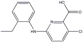 3-chloro-6-[(2-ethylphenyl)amino]pyridine-2-carboxylic acid|