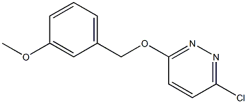 3-chloro-6-[(3-methoxybenzyl)oxy]pyridazine 结构式