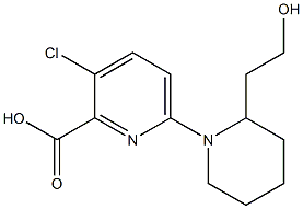 3-chloro-6-[2-(2-hydroxyethyl)piperidin-1-yl]pyridine-2-carboxylic acid